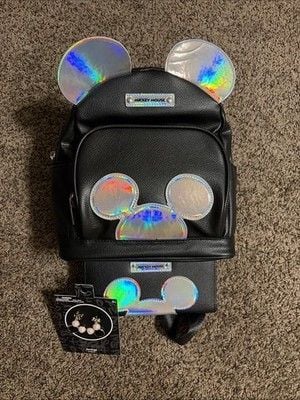 Disney Mickey Mouse 2026 Minnie Backpack, Wallet, & Earrings Set Rainbow Prism 2