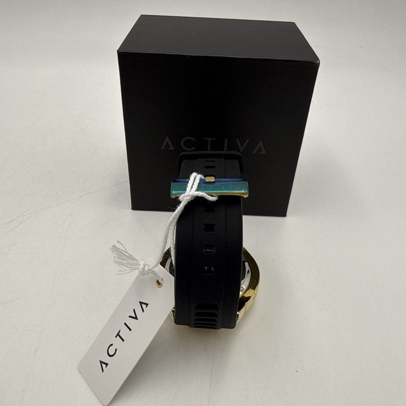Activa Drift X Men’s Gold Tone Skeleton Dial Watch Black Strap ACW9349-009 11