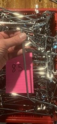 8" Chrome Gridwall Hooks Heavy Duty Hanger Display Hooks Retail 85 pc 3
