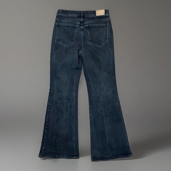 Madewell The Perfect Vintage Flare Jean High Rise Faded Black Denim Size 29x29