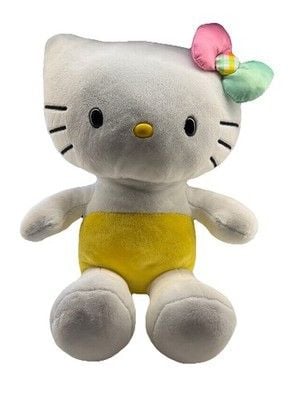 Hello Kitty Build A Bear Yellow Plaid Bow Spring Time Plush Sanrio 2024 EDITION 1
