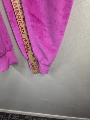 Victoria's Secret Women's Pink Velour Jogger Pants Drawstring Pockets Logo XS 9
