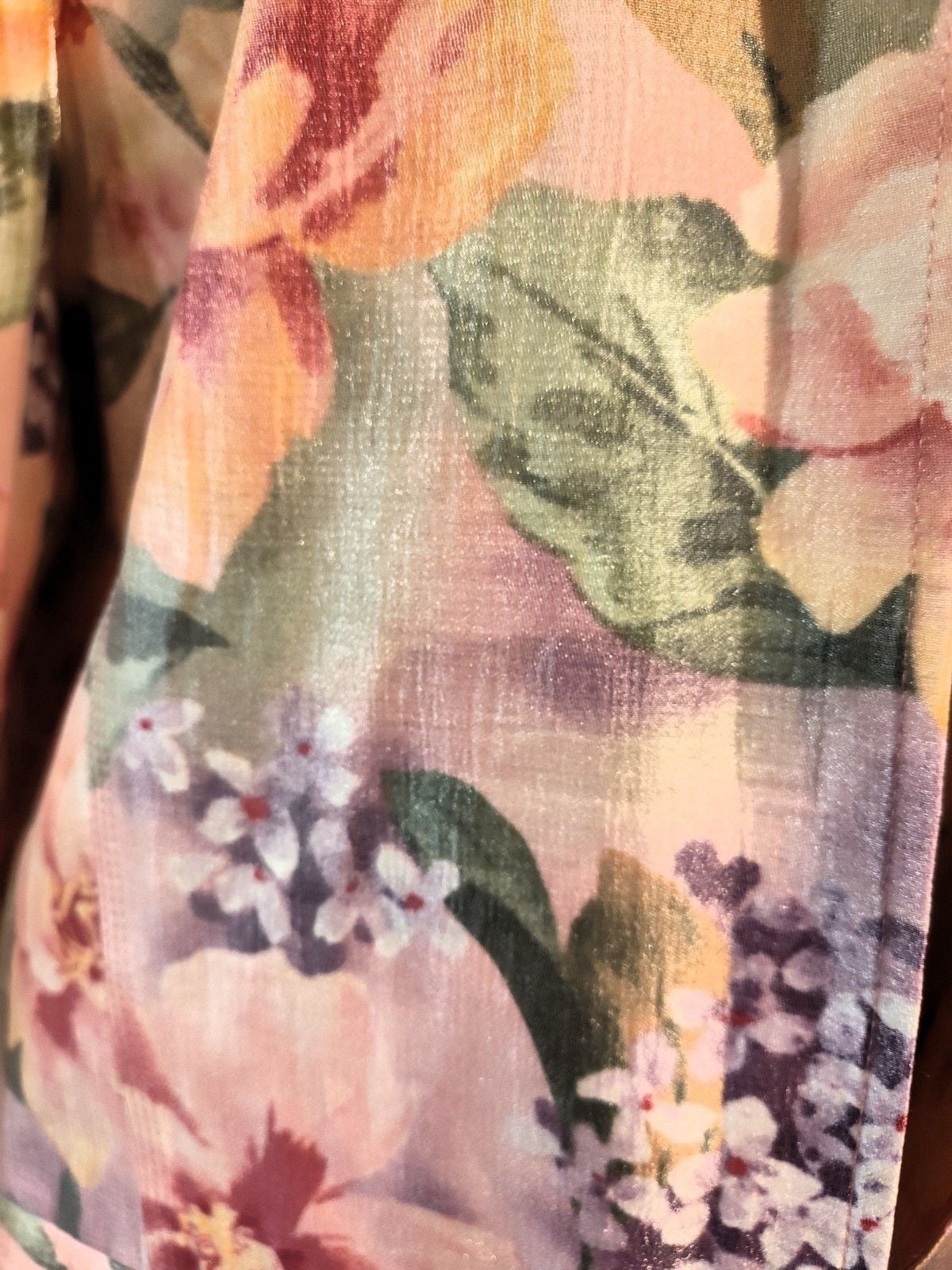 Vintage Alfred Dunner Shimmering Botanical & Floral Blazer in Size 18 Fits XL EC 2