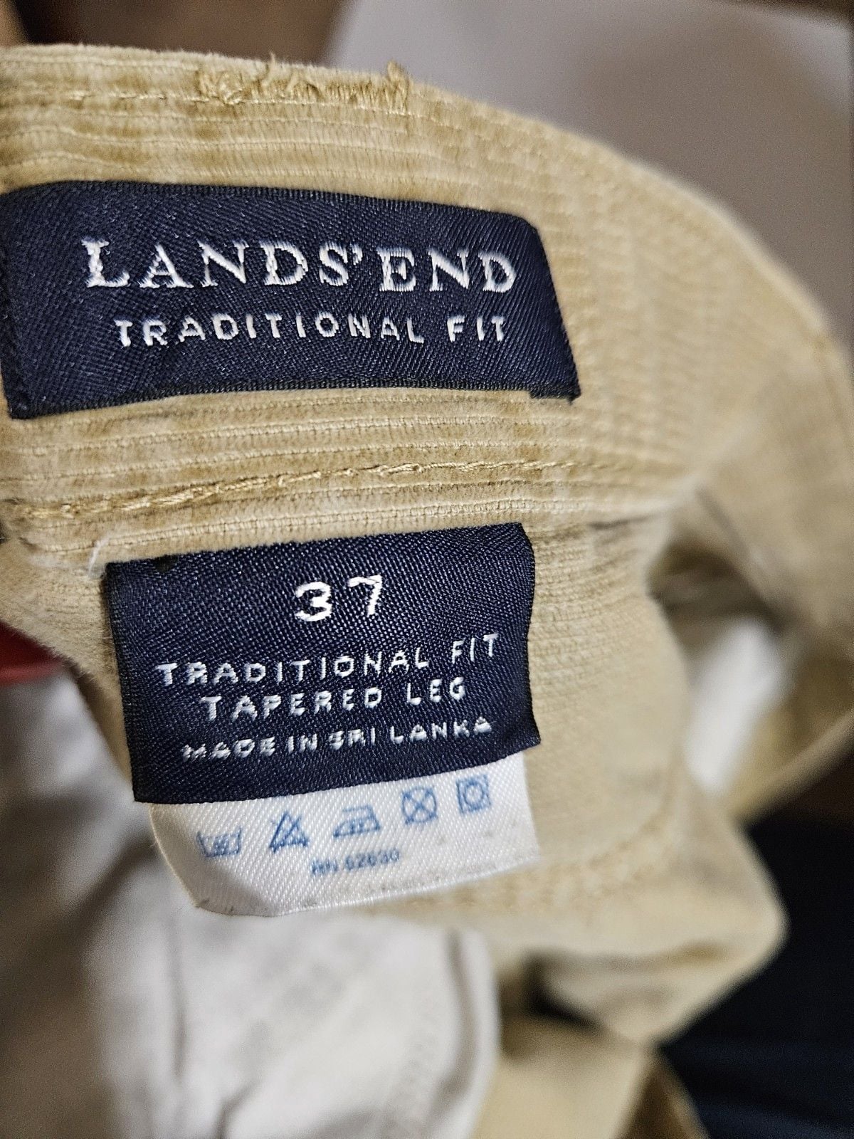 Lands End Traditional Fit Corduroy Pants 37 4