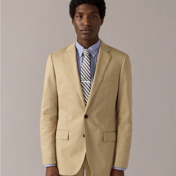 J. Crew Ludlow Slim-fit suit jacket / suit pants in Italian Chino |  46L + 36/30