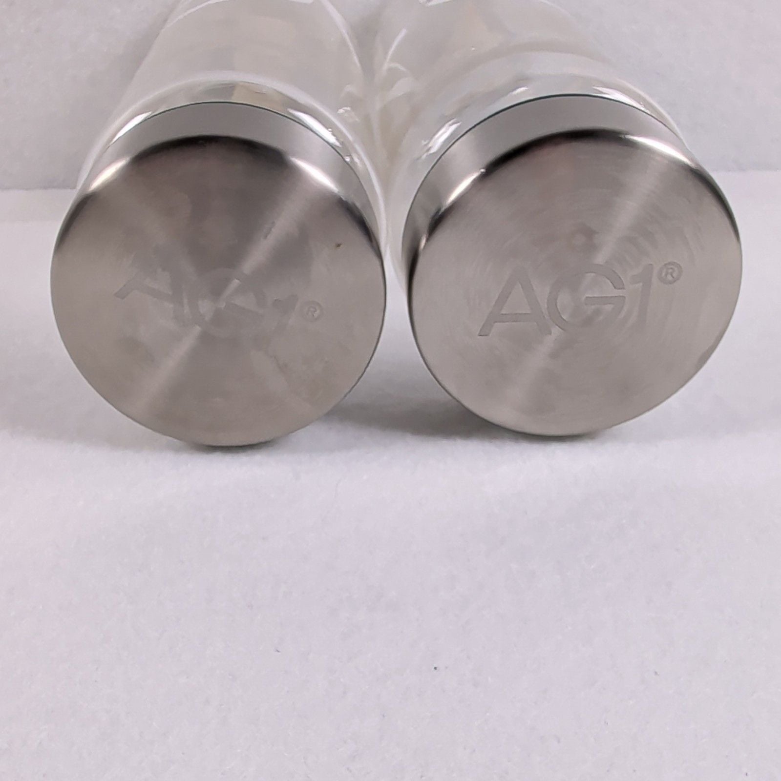 NEW AG1 Athletic Greens Shaker Bottle Set of 2 Tritan Stainless Steel Lid 6