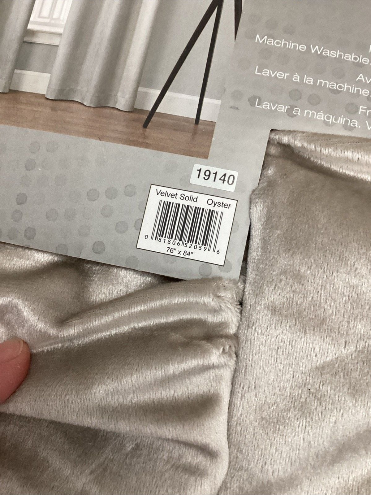 Brookstone 100% Total Blackout 2-Pack Grommet Panels Velvet “Oyster” 38”x84” NWT 4