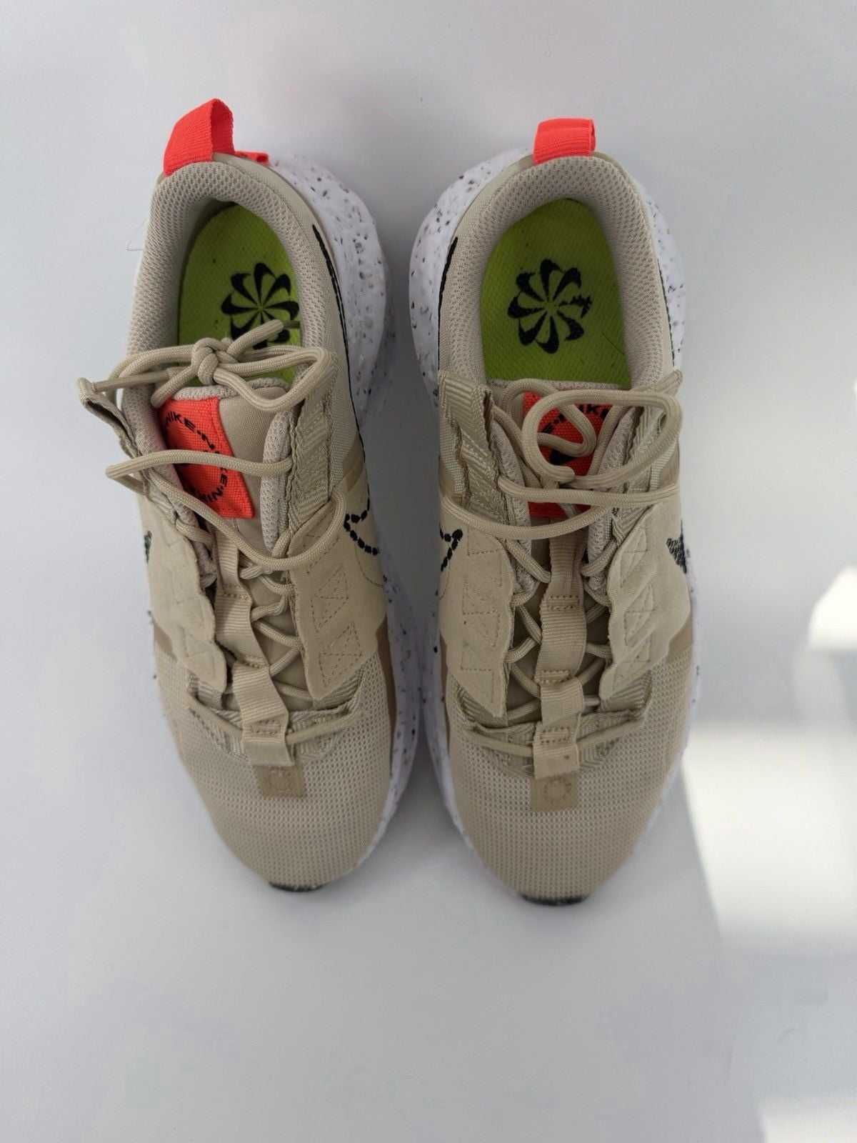 Nike Beige/Orange Low Top Lace Up Athletic Sneaker CW2386-005 4