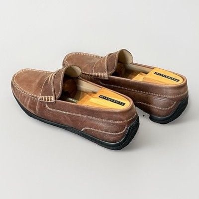 Ecco Men’s Casual Comfort Penny Loafers Chocolate Brown Leather Size 10.5 44 6