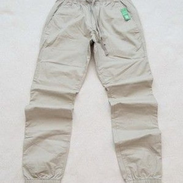 GAP Men's Gapflex Jogger Pants Size XS Khaki Tan Beige Drawstring Elastic Waist