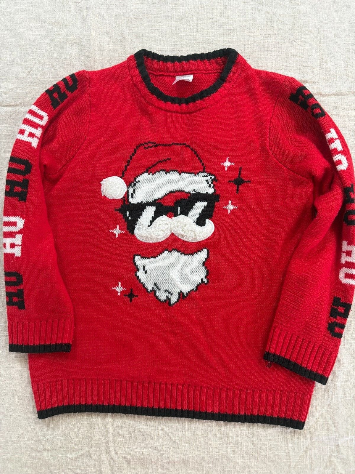 Holiday Time Santa Christmas Santa Sweater in size M (8) 2