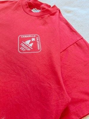 Vintage Hanes Heavyweight T Shirt Boy Scouts Camarillo California Troop 257 L 13