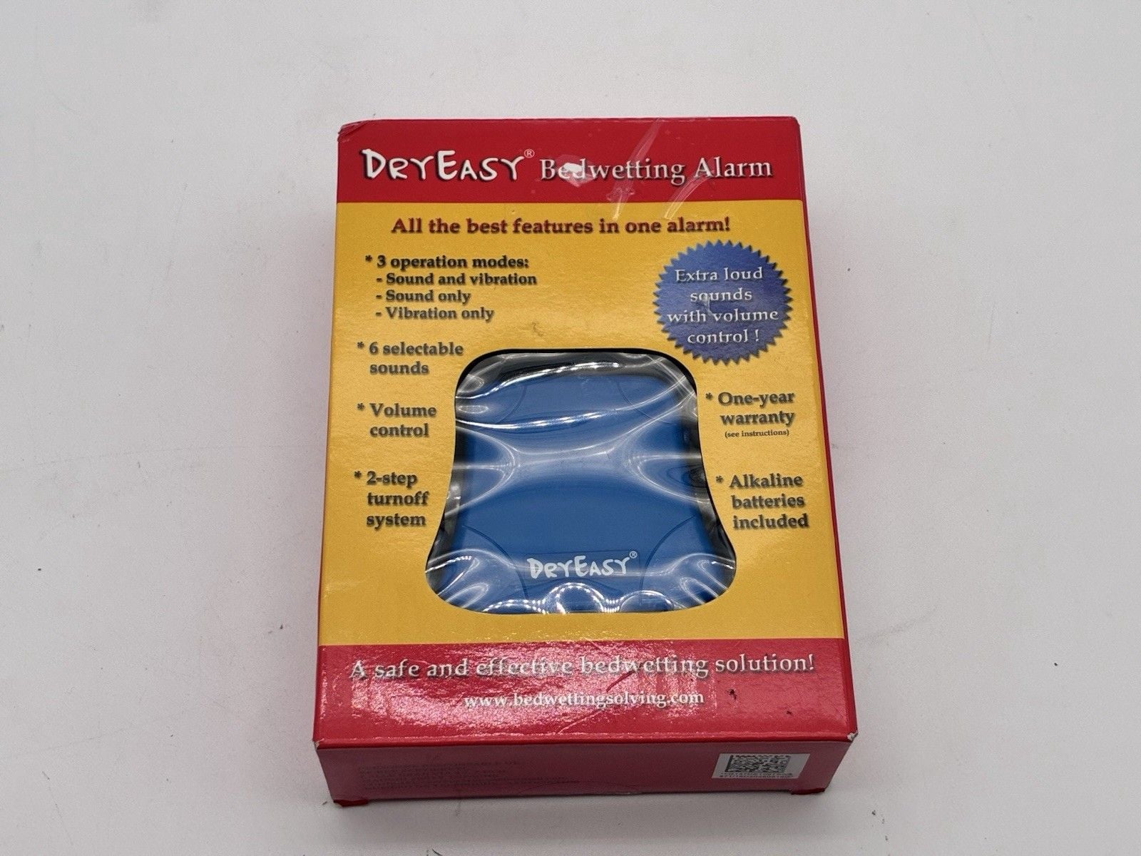 DryEasy Bedwetting Alarm Sound Vibration Volume Control 6 Sounds NEW 1