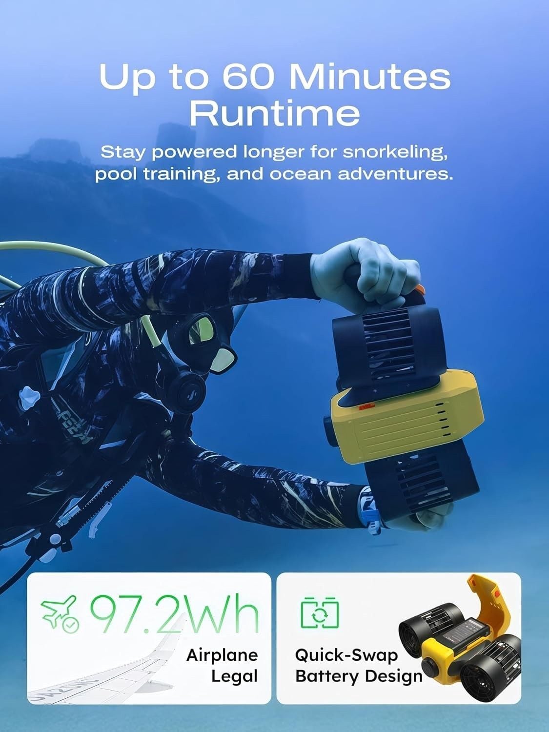 C1 Underwater Scooter, Dual-Motor Sea Scooter 4