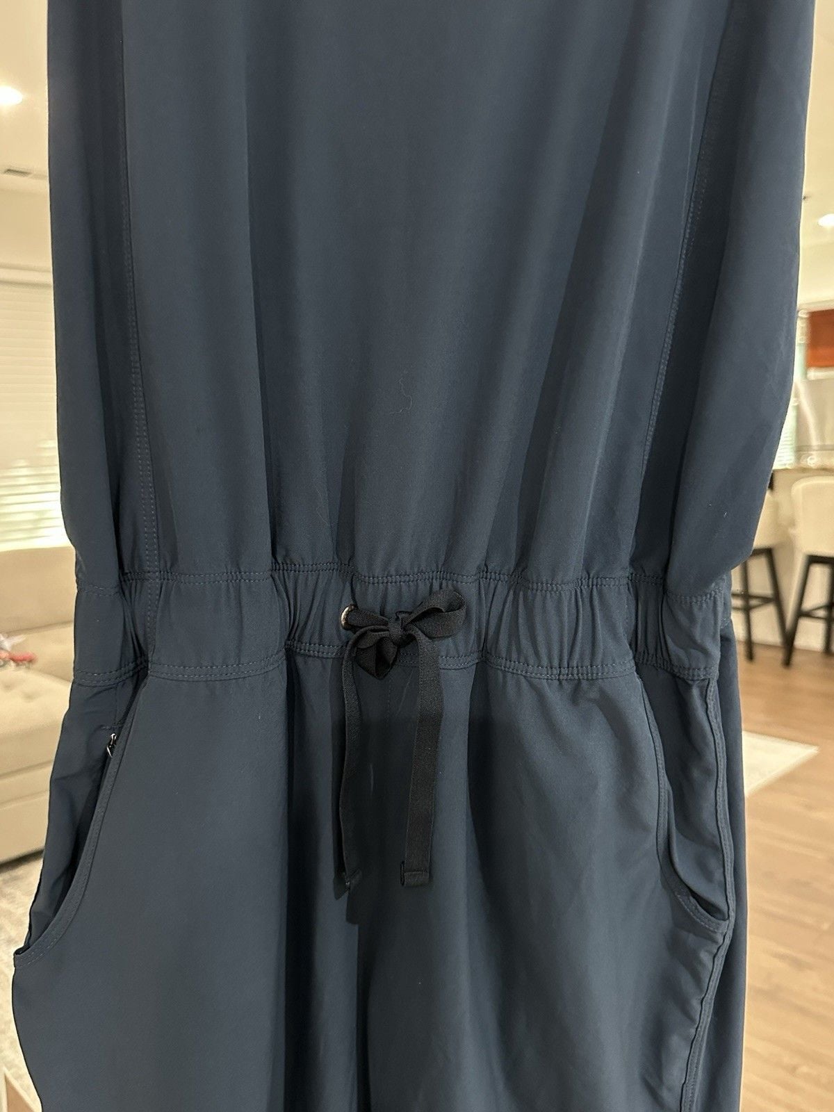 Patagonia Fleetwith Romper Womens Medium V-Neck Drawstring Stretch Waist 5