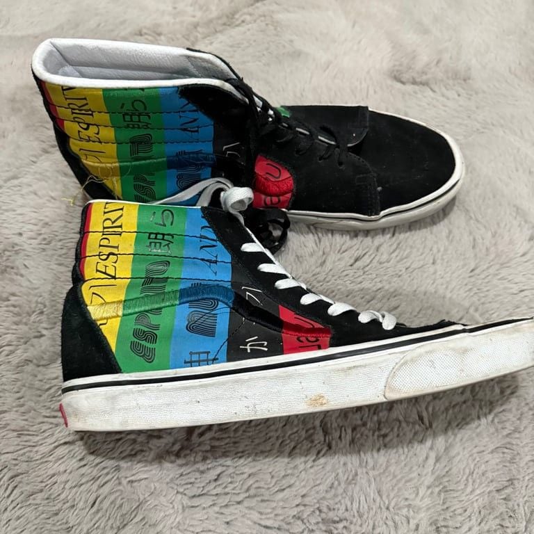Vans Multicolor High-Top Skate Shoes US Men’s Sz 10.5 skateboards Espiritu 4