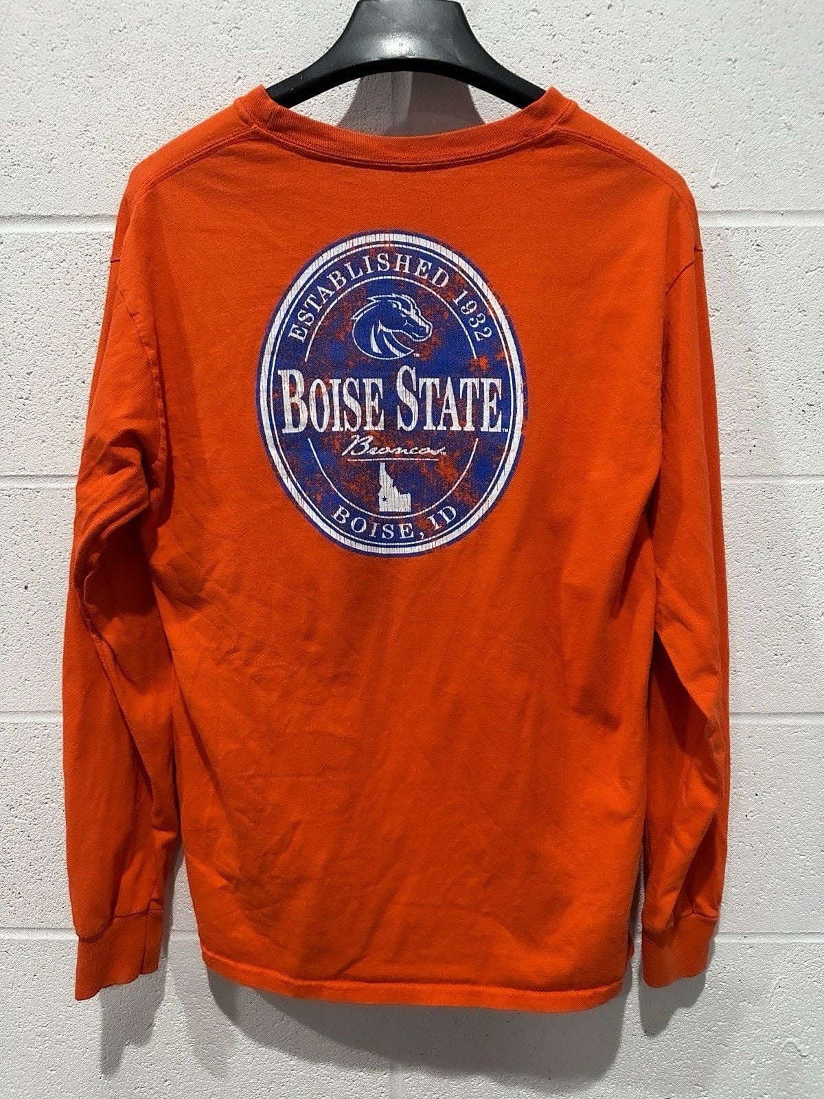 Vintage Boise State Tee Size Medium Orange 3