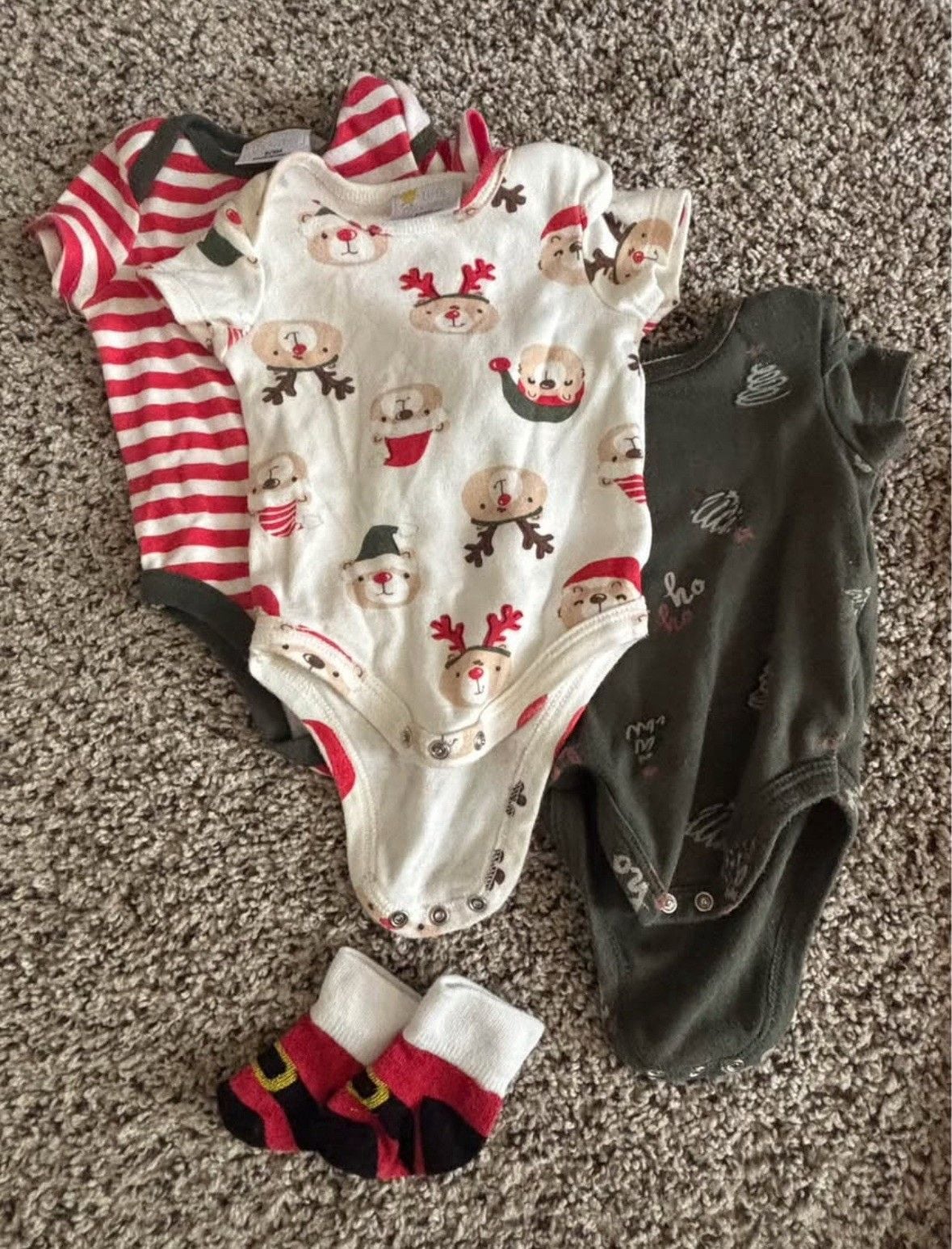 Baby Holiday Outfit Bundle - Thanksgiving, Christmas, and Easter outfits 0-6mo 3