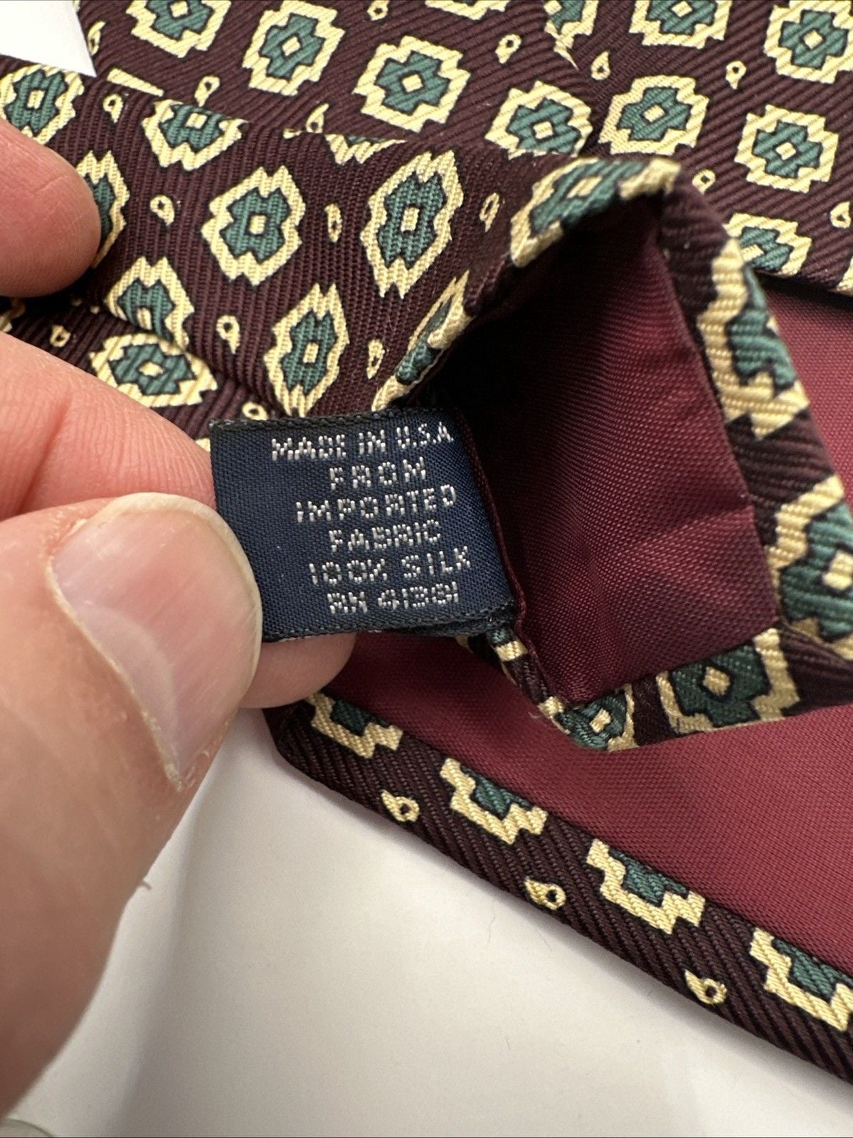 Polo Ralph Lauren Vintage 100% Silk Handmade USA Necktie 9