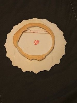 Vintage Ten Commandments Old Testament Mini Souvenir Hanging Porcelain Plate 3