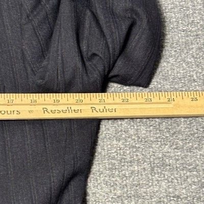 Emanuel Ungaro Uomo Mens Suit 42L Navy Pinstripe Wool Italy Saks Fifth Avenue 13