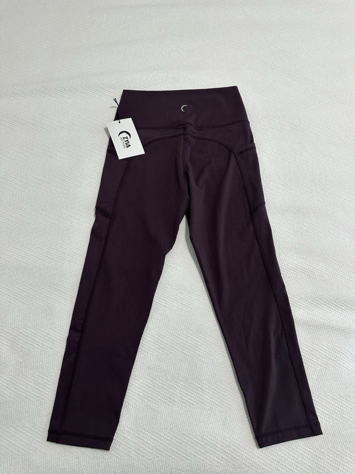 ZYIA active Purple Pocket Light n Tight Hi-rise Size 4 New! 11
