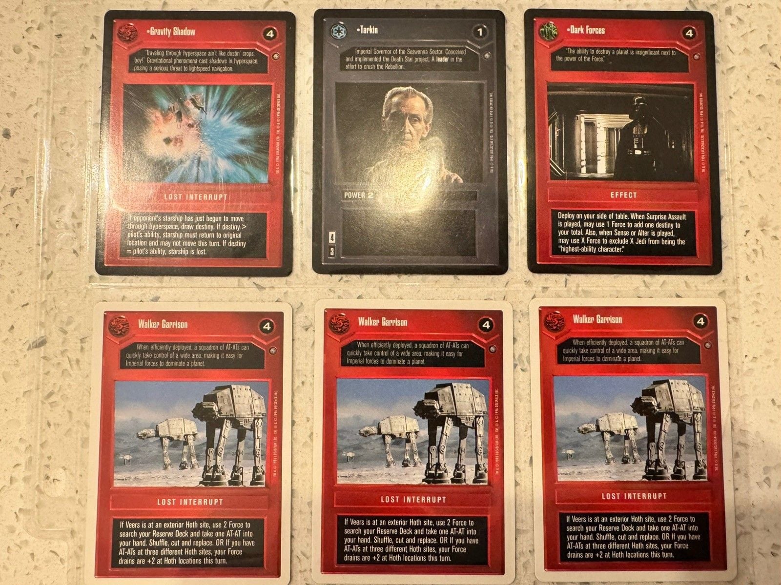 Decipher Star Wars CCG Special Edition 1995 English 9-Card VINTAGE 4