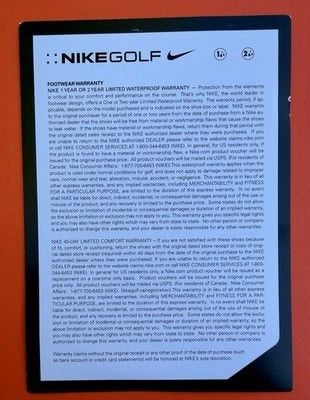 Nike Pegasus 1 G NRG P26 Golf Shoe Off White Black Lava Men’s 9.5/Women’s 11 14