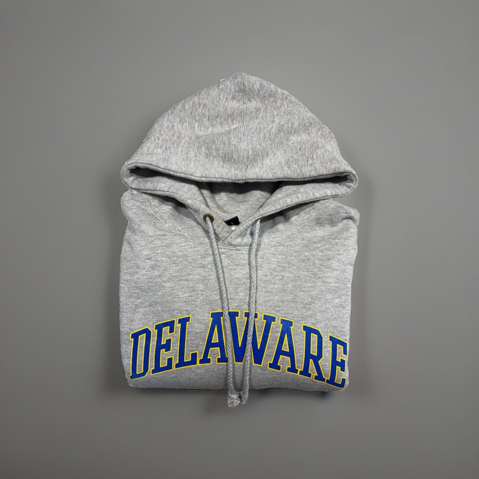 NWT Delaware Hoodie 2XL Grey Cotton Blend Mens/Womens College Pullover 11