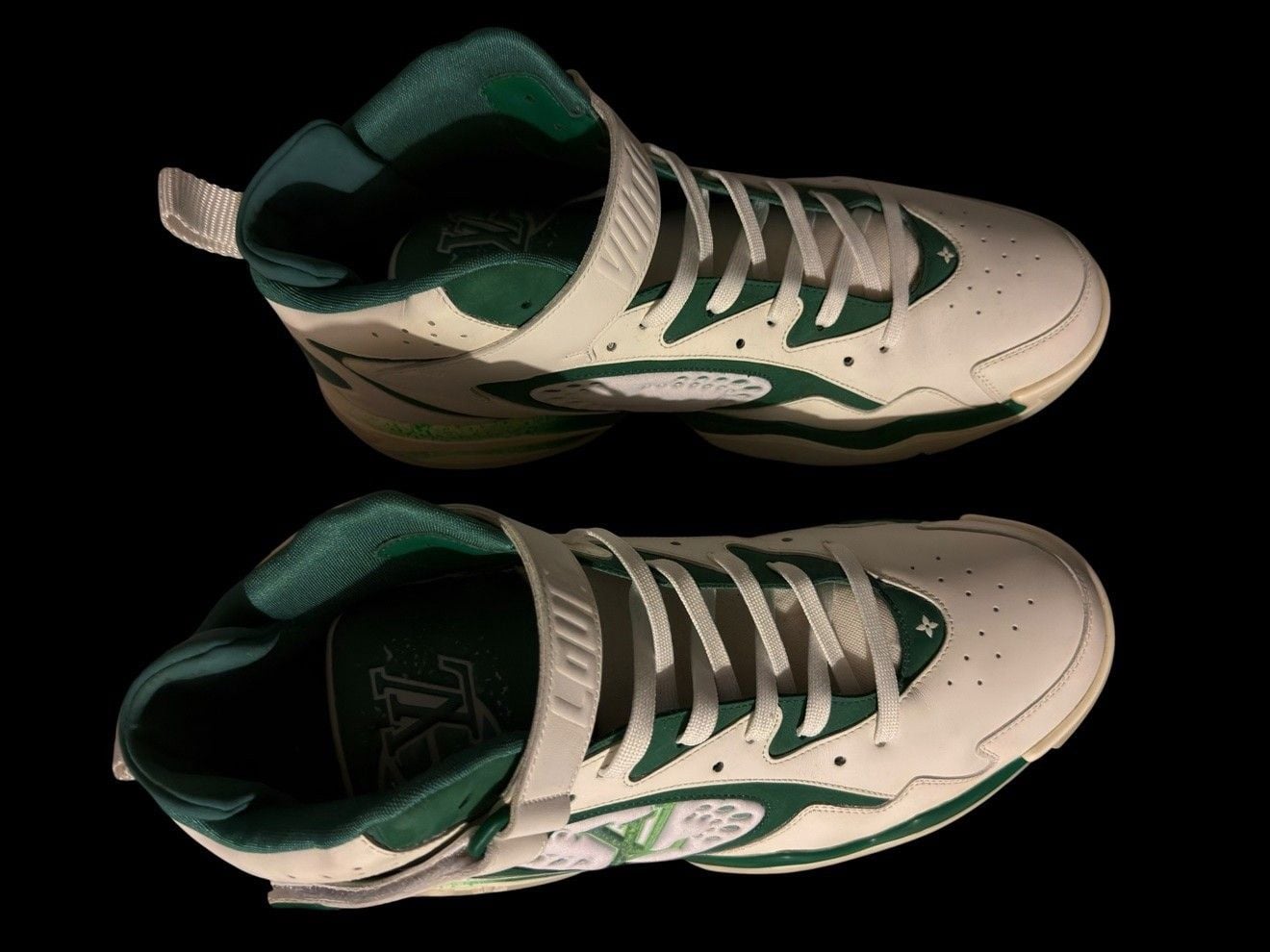 Louis Vuitton LV Trainer 2 High-Top Green Virgil Abloh Size 12(us13) 3