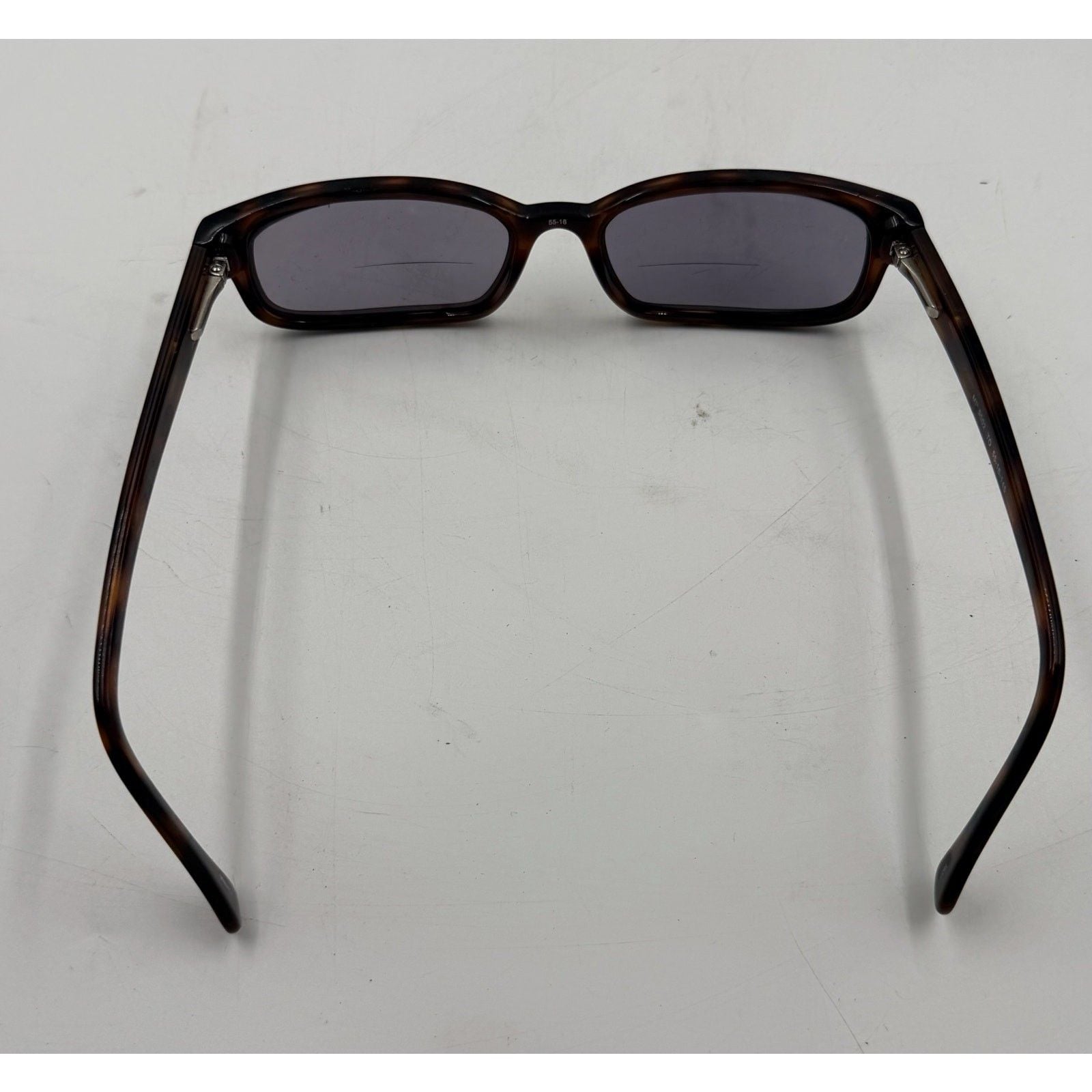 VTG MP9002 TO Eyeglasses Frames Brown Tortoise Rectangular Horn Rim 55-16-145 3