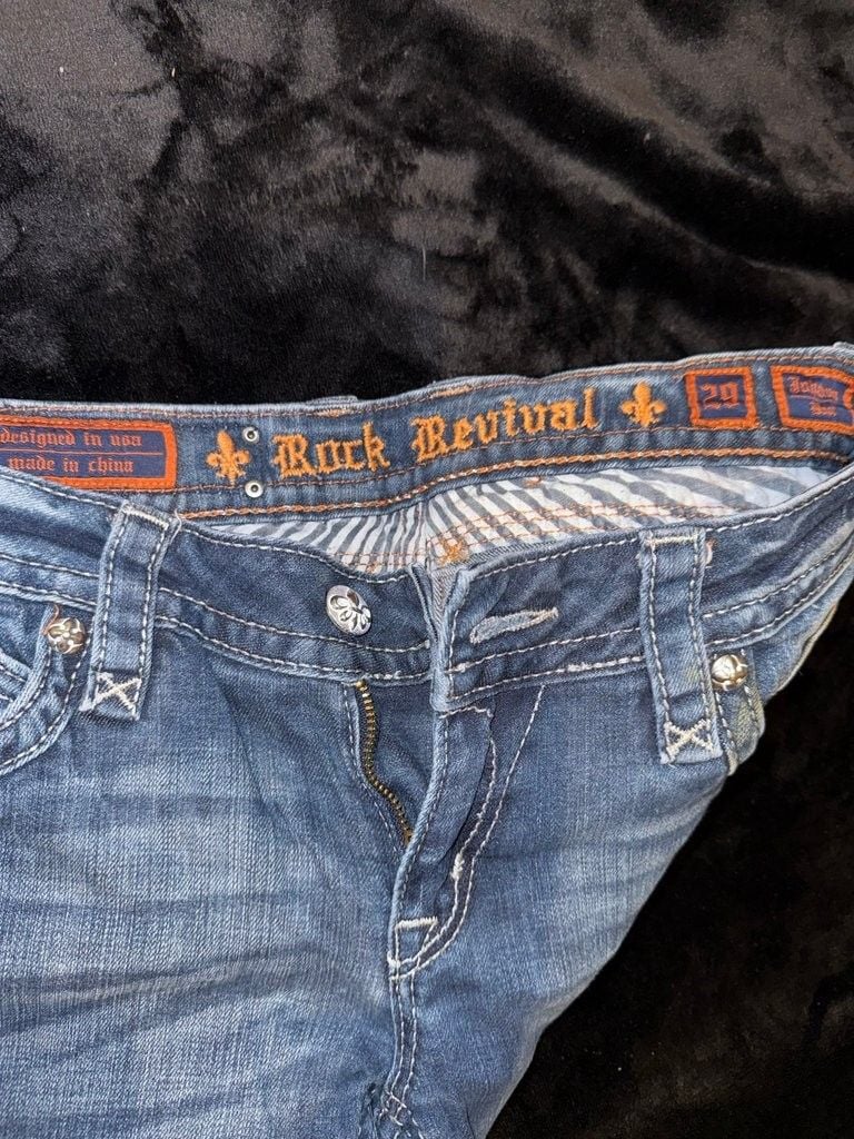 Rock Revival Women's Blue Denim Jeans 2