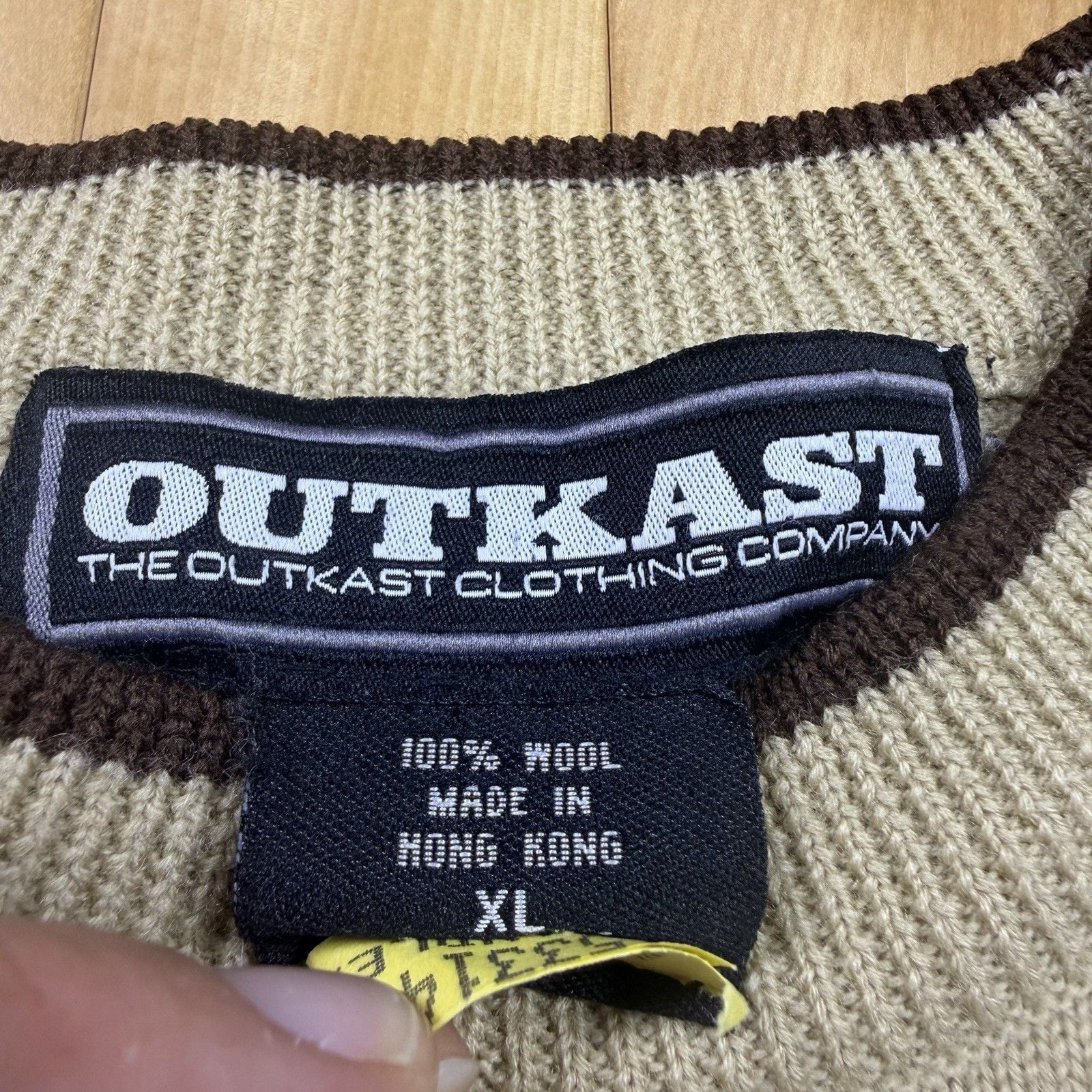 Vintage Outkast Clothing Co Sweater Mens XL 100% Wool Y2K Hip Hop Rap Andre 3000 5