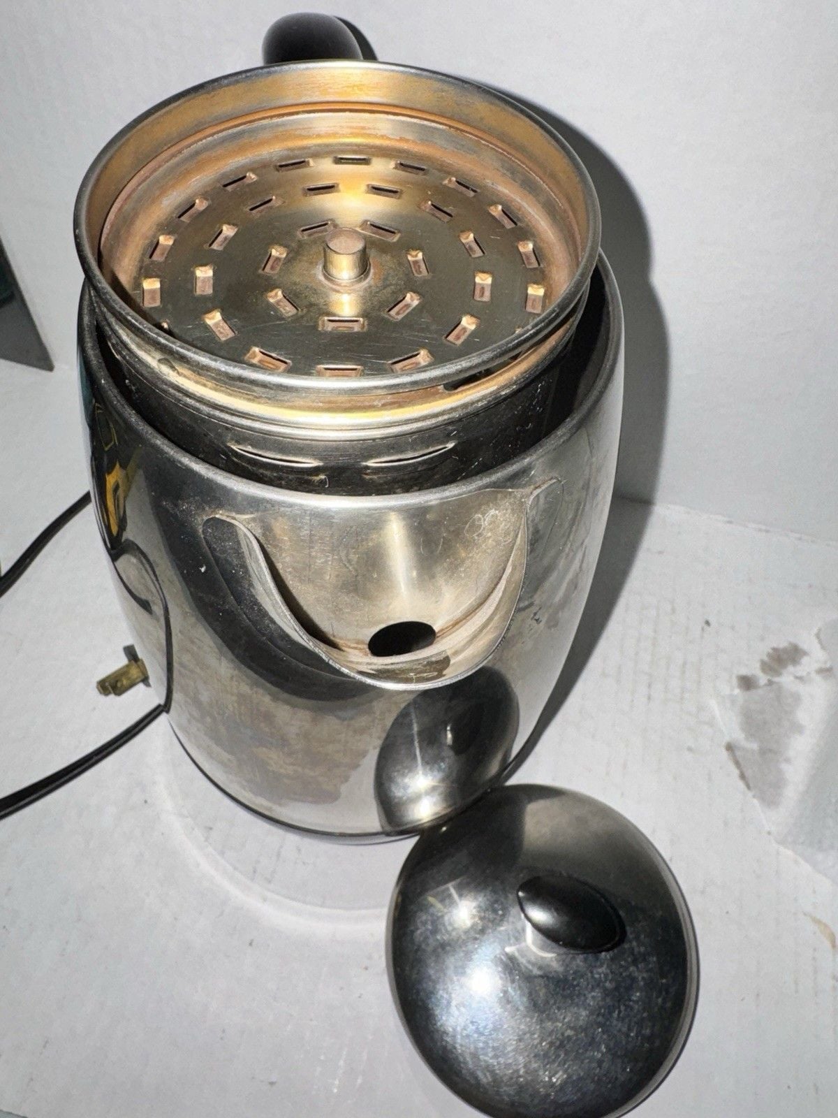 Vintage Farberware Superfast 138B 2-8 Cup Electric Coffee Percolator USA 6