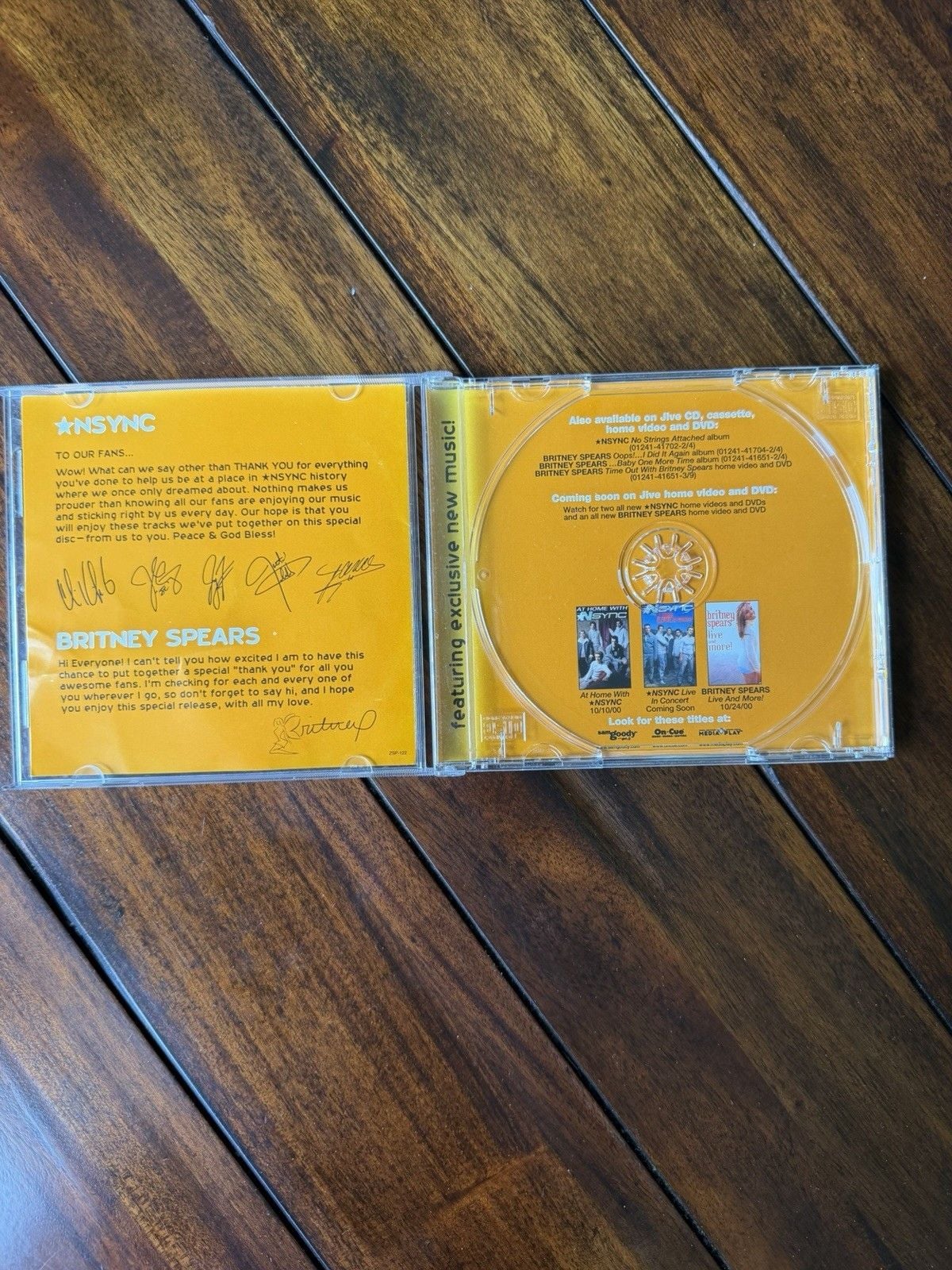 Britney Spears The Woman in Me Hardcover + NSYNC McDonald’s 2000 Promo CD Y2K 5