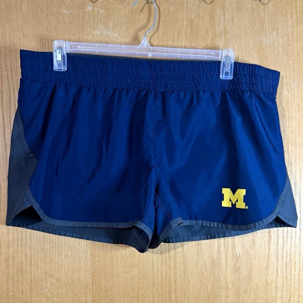 Pro Edge Michigan Wolverines Activewear Shorts Blue Size L 2