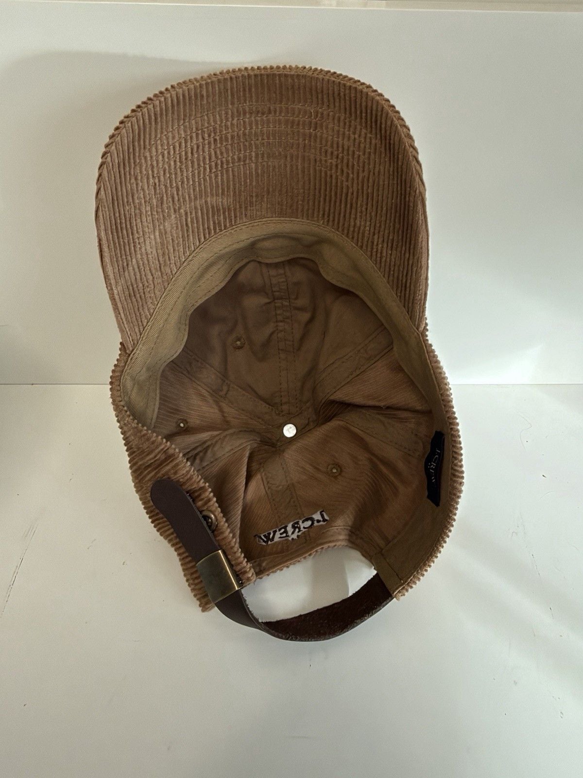 J Crew Women's Brown Corduroy Ballcap Adjustable Preppy Autumn 6