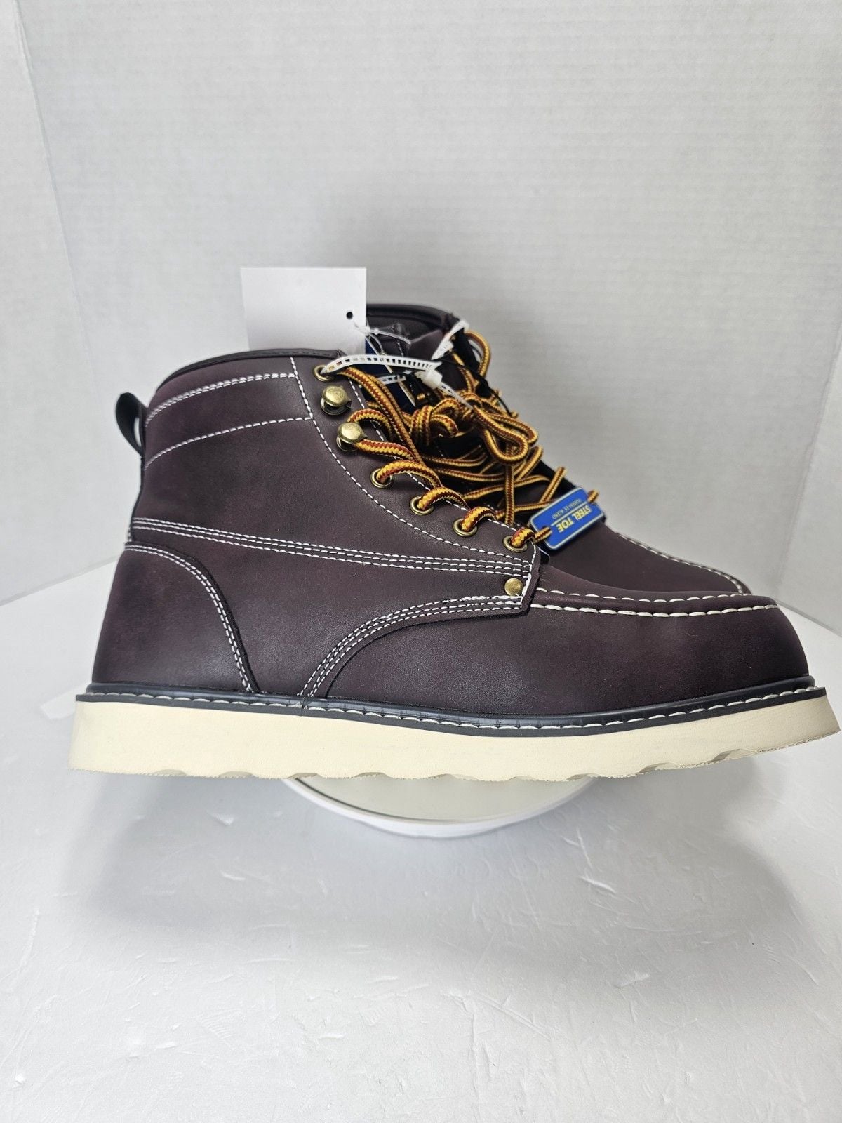 Goodyear Chesapeake-ST Steel Toe Work Boots Wine Men's 7.5M GY214410 New 13