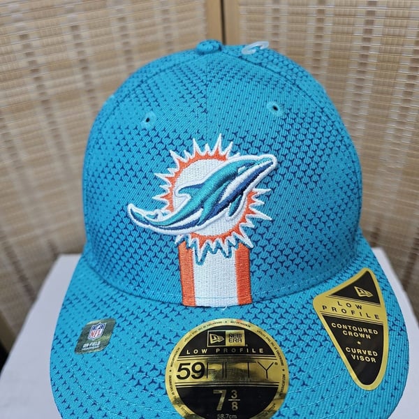 New Era Miami Dolphins 59FIFTY Fitted Hat Aqua Size 7 3/8
