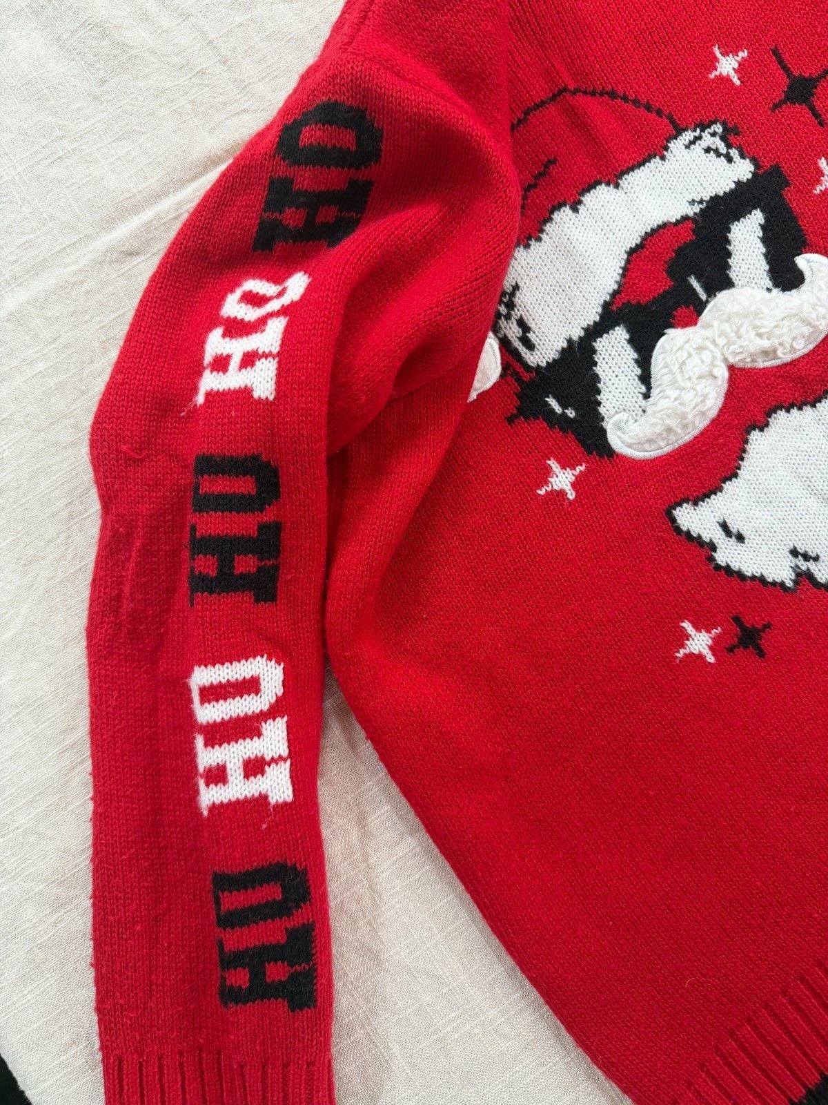 Holiday Time Santa Christmas Santa Sweater in size M (8) 5