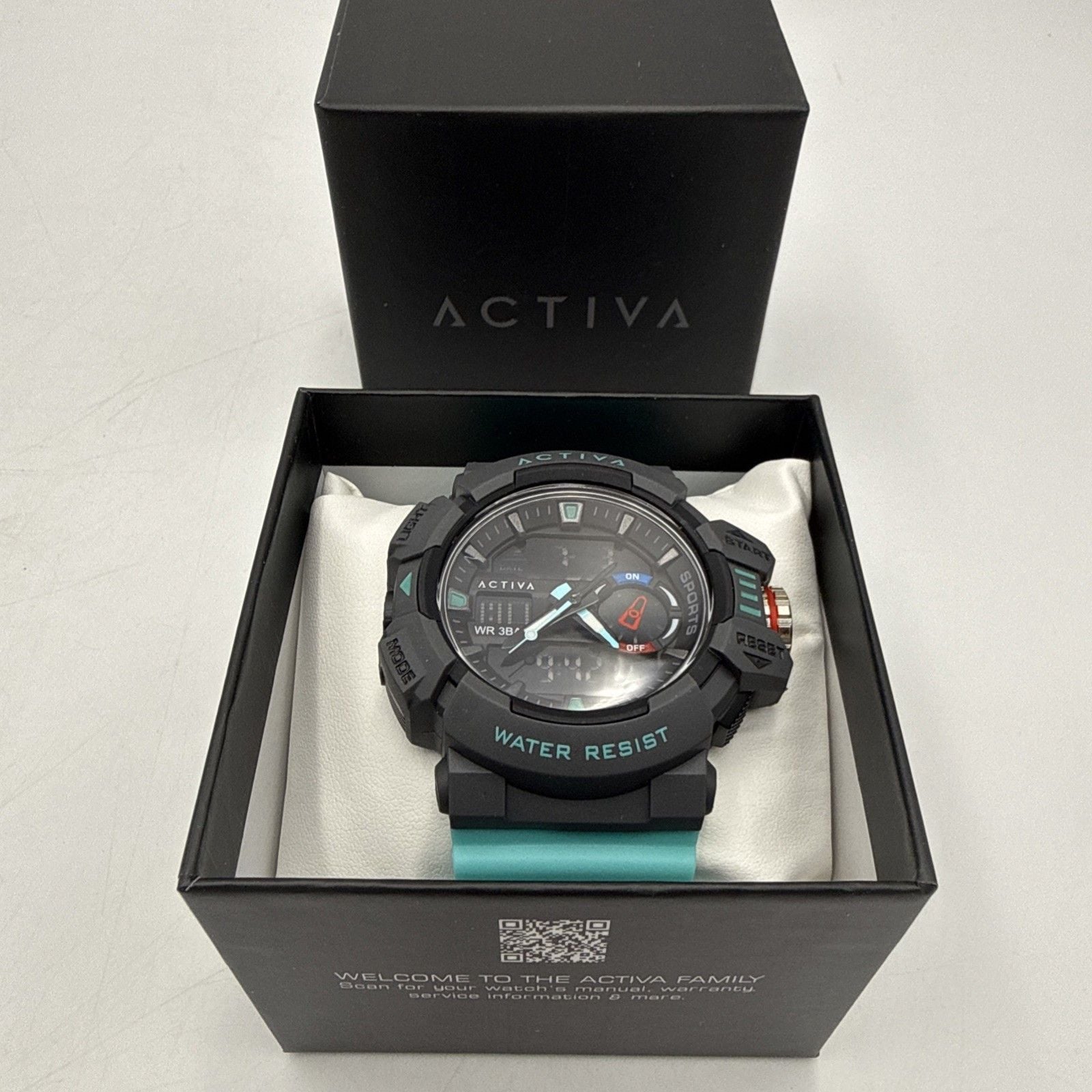 Activa Vord X Invicta Digital Men’s Watch 49mm Light Blue ACW8043-007 New In Box 3