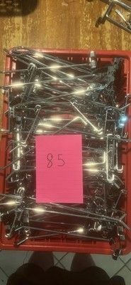 8" Chrome Gridwall Hooks Heavy Duty Hanger Display Hooks Retail 85 pc 1