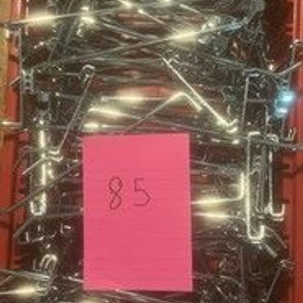 8" Chrome Gridwall Hooks Heavy Duty Hanger Display Hooks Retail 85 pc