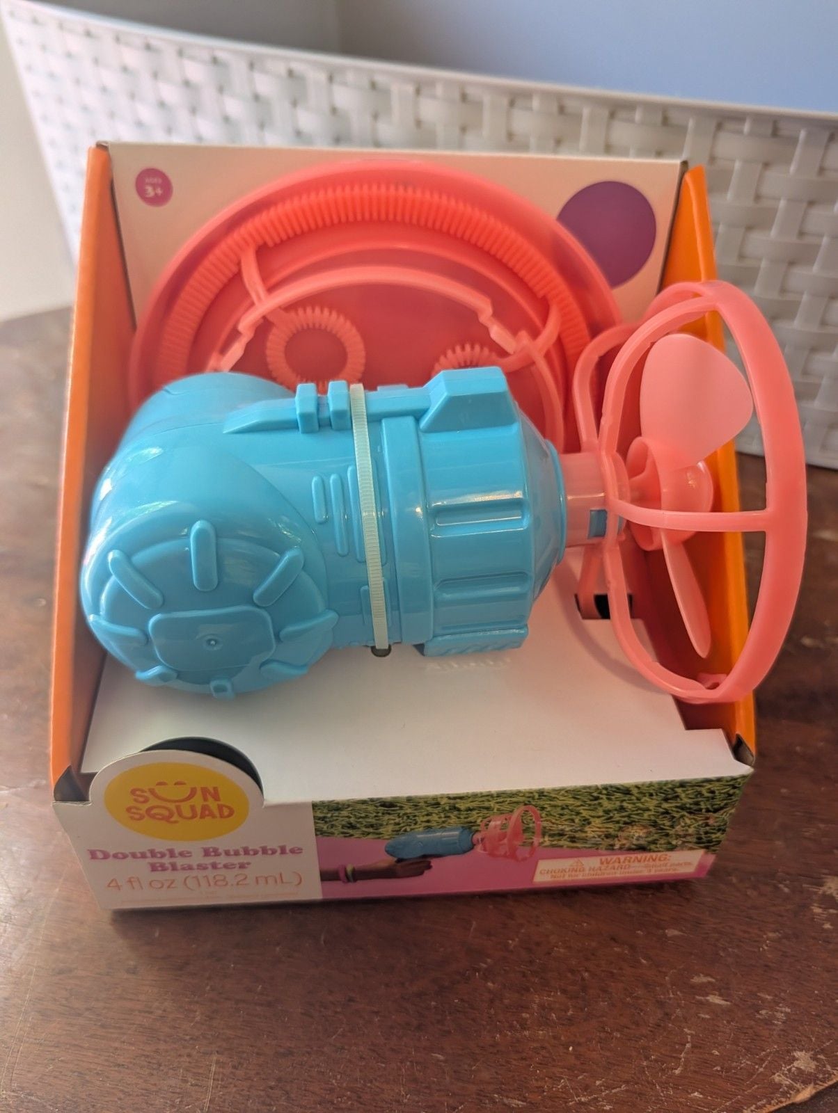 Double Bubble Blaster – Sun Squad Plastic Bubble Blower Toy Ages 3+ 1