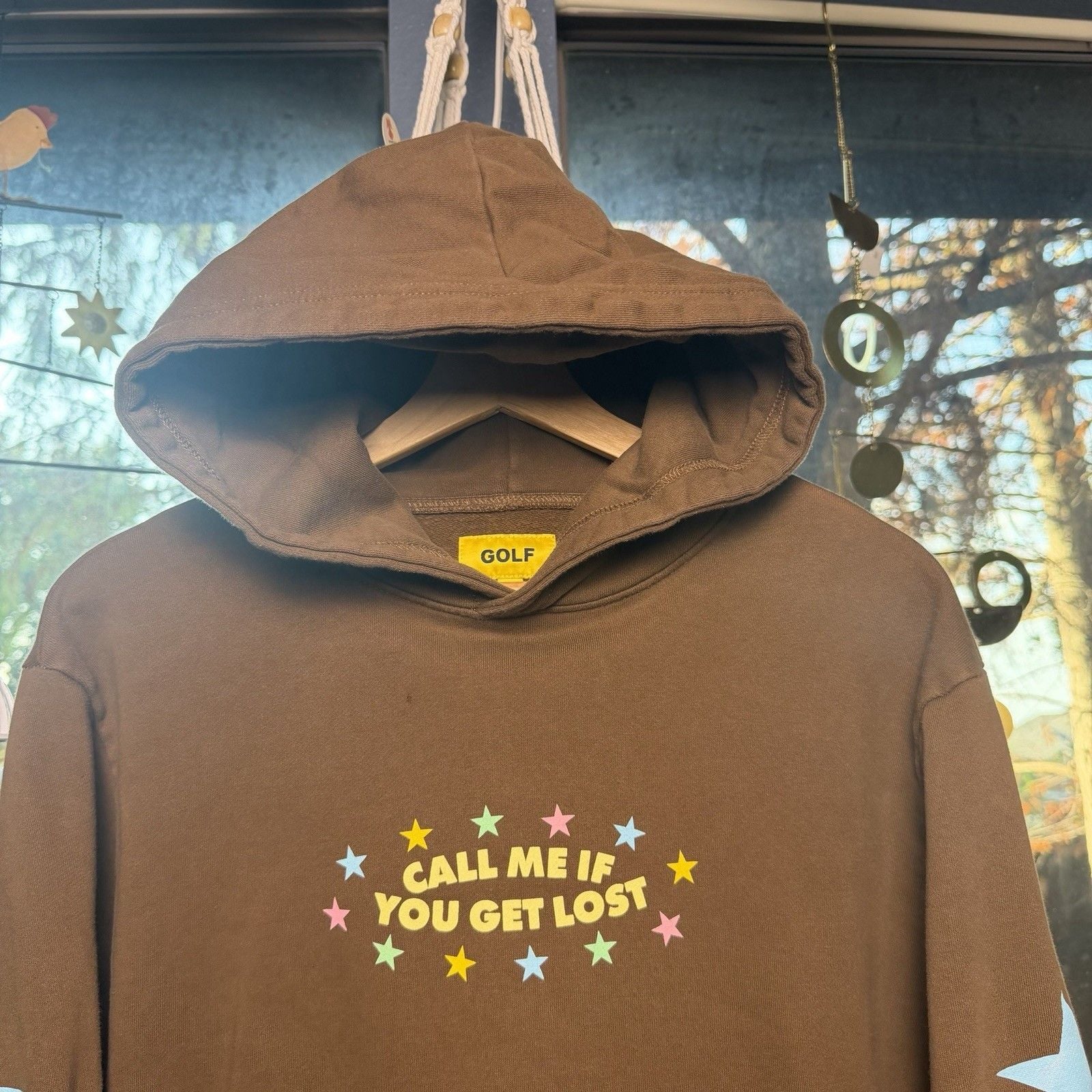 Golf Wang Tyler The Creator Call Me If You Get Lost Tour Hoodie Brown Mens M 4