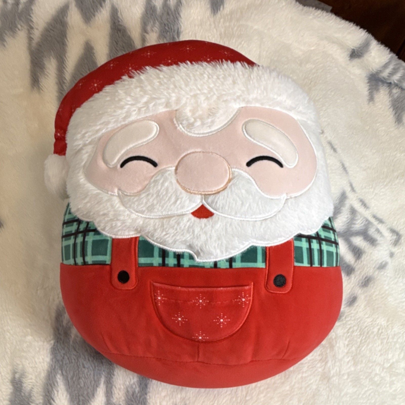 Squishmallows Santa Claus Medium Plush Doll Red White Green Christmas 1