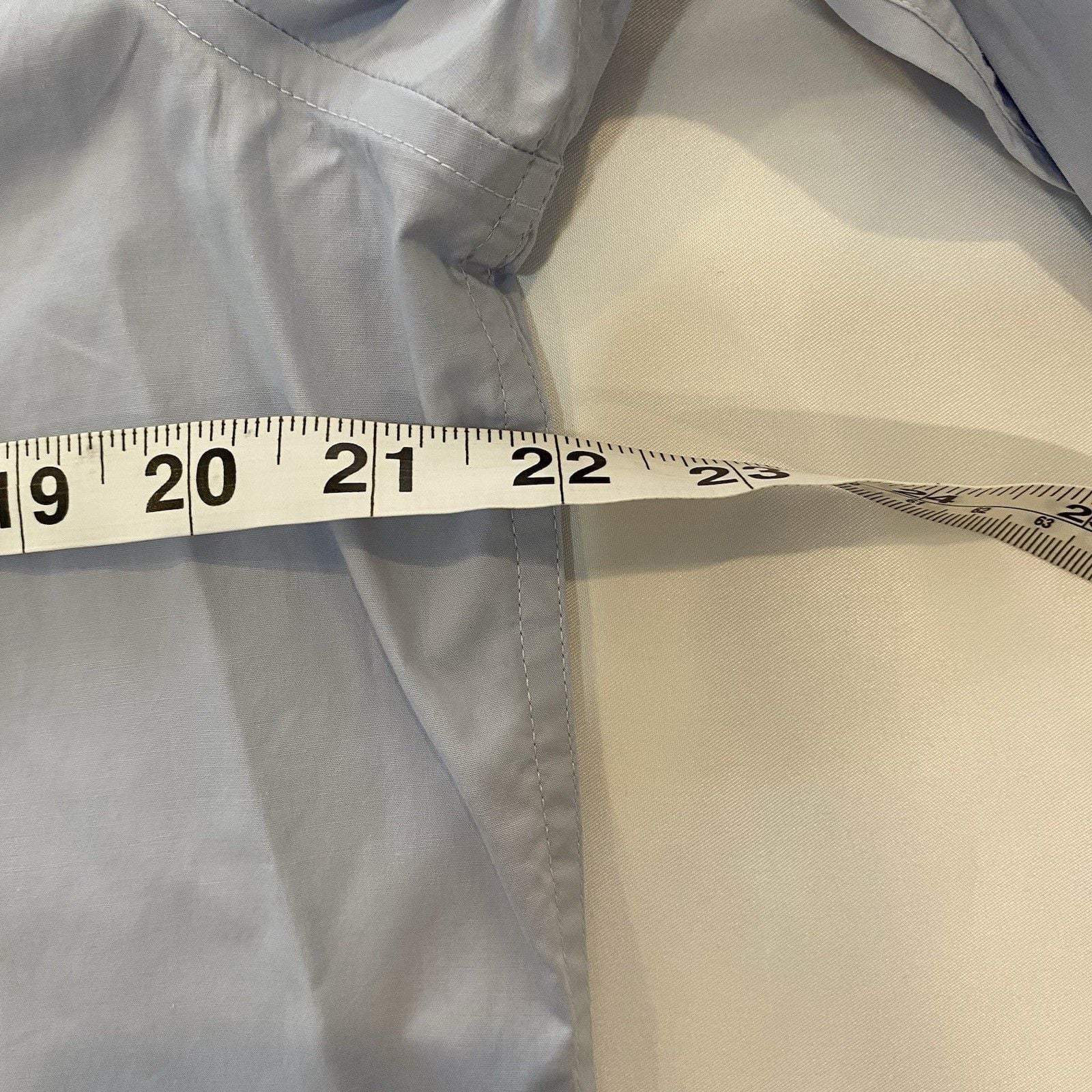 Perry Ellis Dress Shirt Mens L 16.5 34/35 Light Blue 6