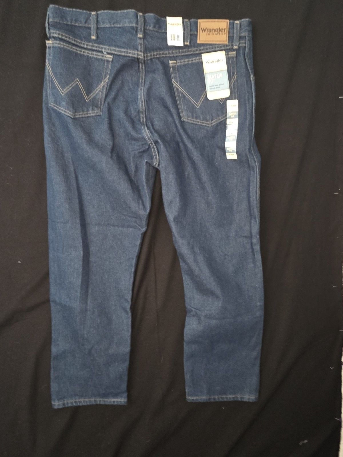 Wrangler Jeans Mens 40x29 Blue Rugged Wear Classic Fit Straight Denim Pants NWT 5
