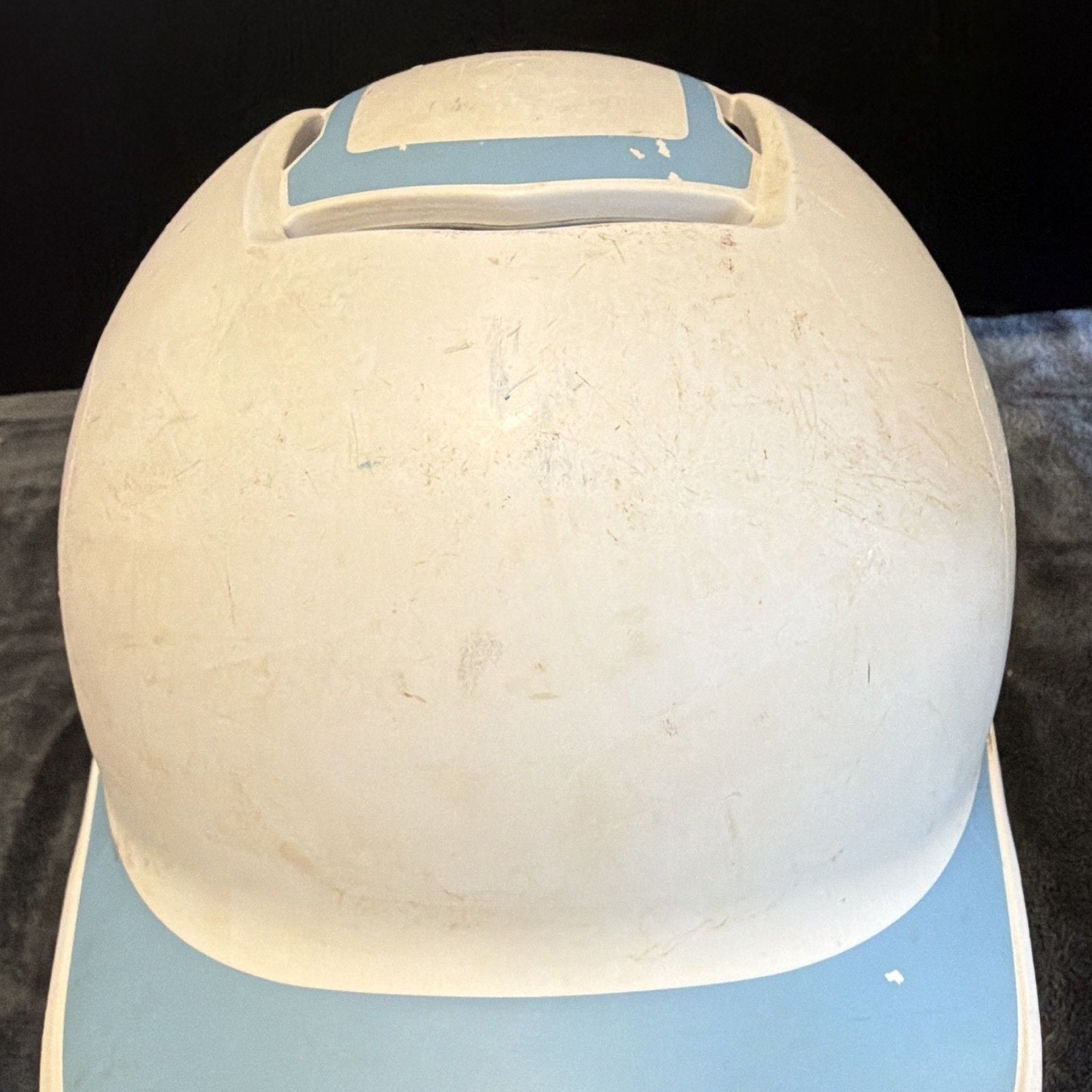 Mizuno MVP Adult G2 Full Face Batting Helmet w Face Guard6 3/4-7 3/8, Wht/Lt Blu 5