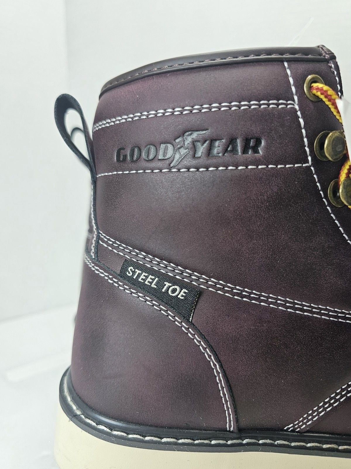 Goodyear Chesapeake-ST Steel Toe Work Boots Wine Men's 7.5M GY214410 New 14